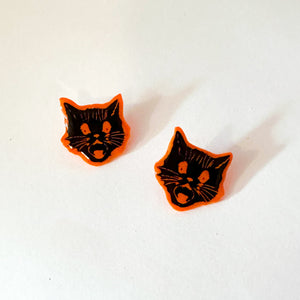 Black Cat Studs