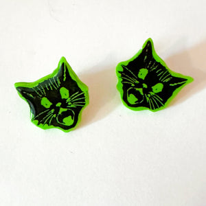 Black Cat Studs