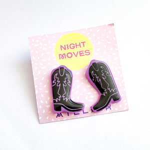 Cowboy Boot Stud Earrings