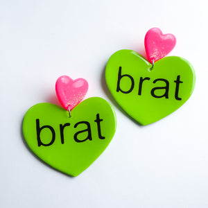 Brat Heart Dangles