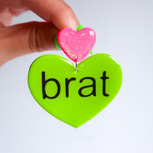 Brat Heart Dangles