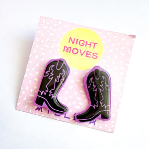 Cowboy Boot Stud Earrings