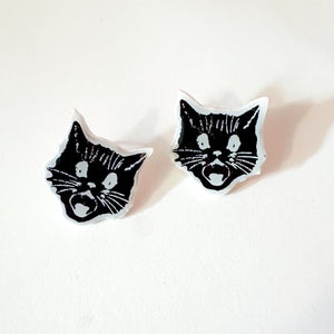 Black Cat Studs