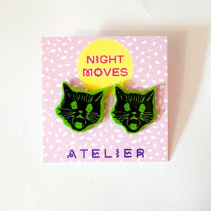 Black Cat Studs