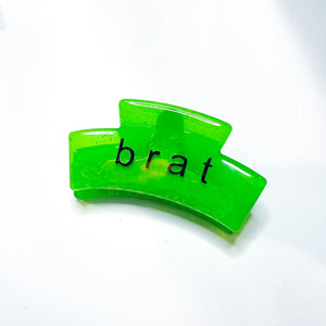 Brat Green Claw Clip