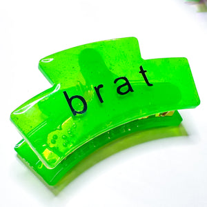 Brat Green Claw Clip