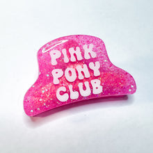 Load image into Gallery viewer, Pink Pony Club Glitter Resin Half Claw Clip
