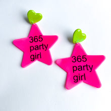 Load image into Gallery viewer, 365 Party Girl Star Dangles
