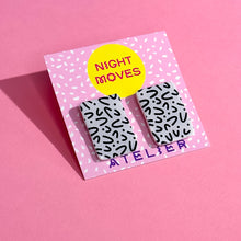 Load image into Gallery viewer, Macaroni Babe Rectangle Stud Earrings

