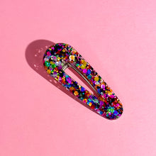 Load image into Gallery viewer, Bedazzle Her? I Barely Know Her! Resin Hair Clippies
