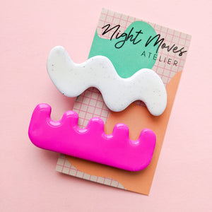 Bright Babe Squiggles Hair Barrette Set